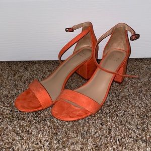 A new day orange strappy heels